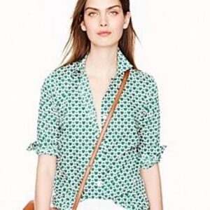 J.CREW/"The Perfect Shirt"/Honey Pie Fabric